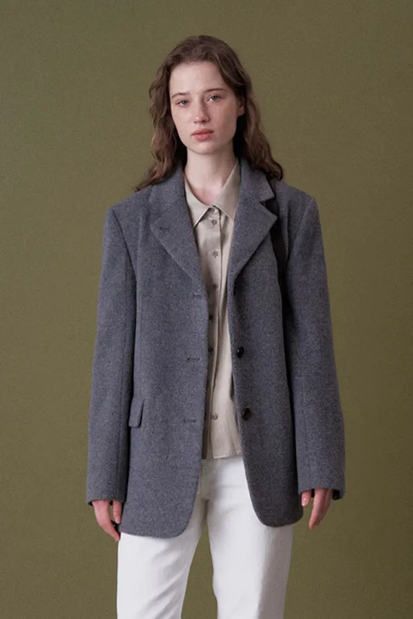 classy wool blazer coat_gray