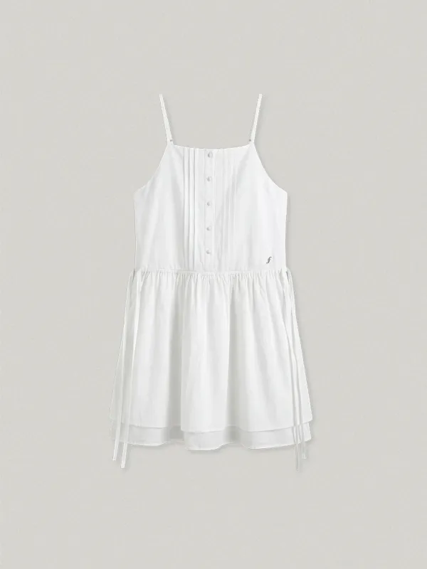 BLANCHE SLEEVELESS DRESS - WHITE블랑쉬 슬리브리스 드레스