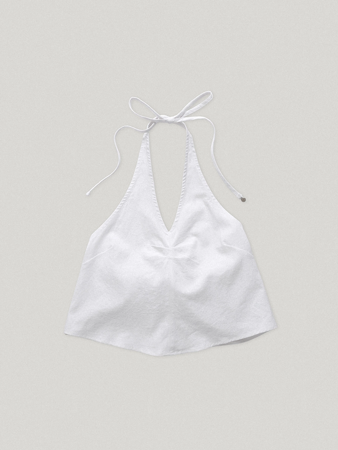 White Aro Halter Top