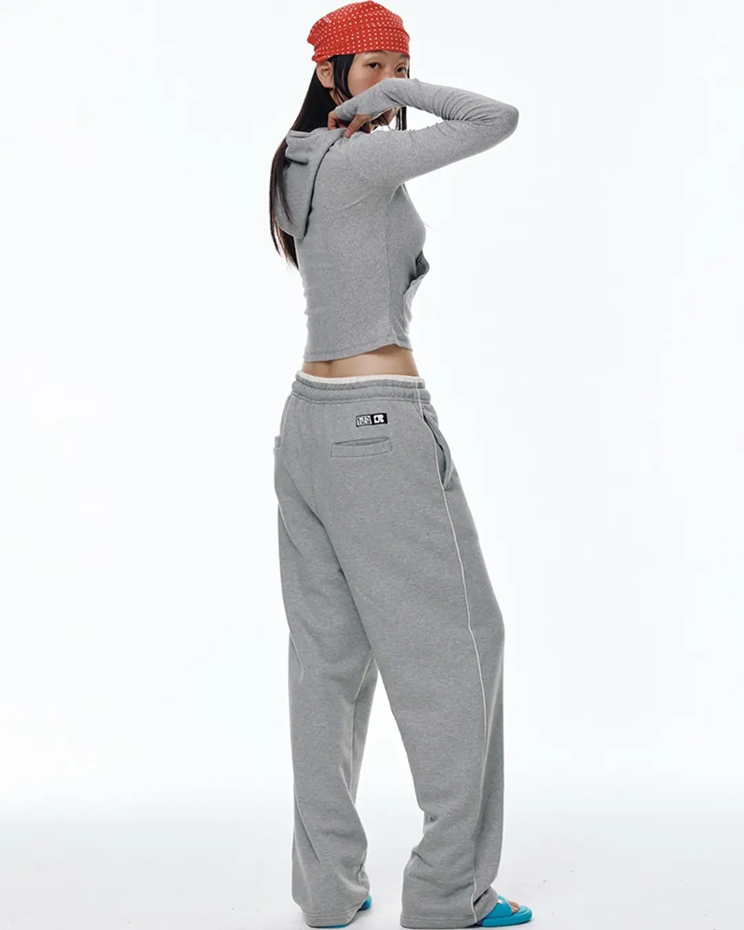 센토르 SIDE LINE WIDE SWEATPANTS_DARK GREY 상품 이미지 1
