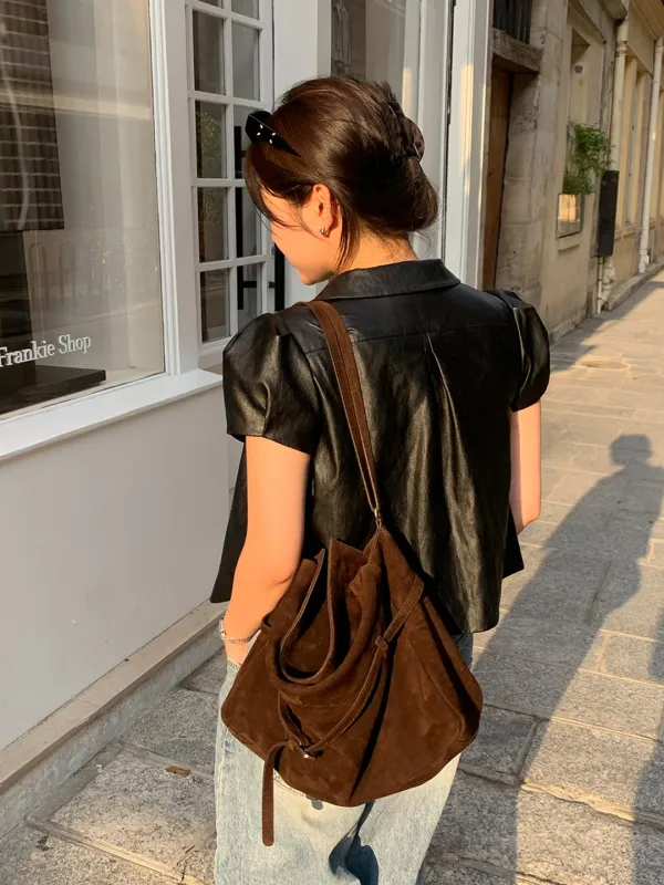 Marais Suede Shoulder Bag_3Color