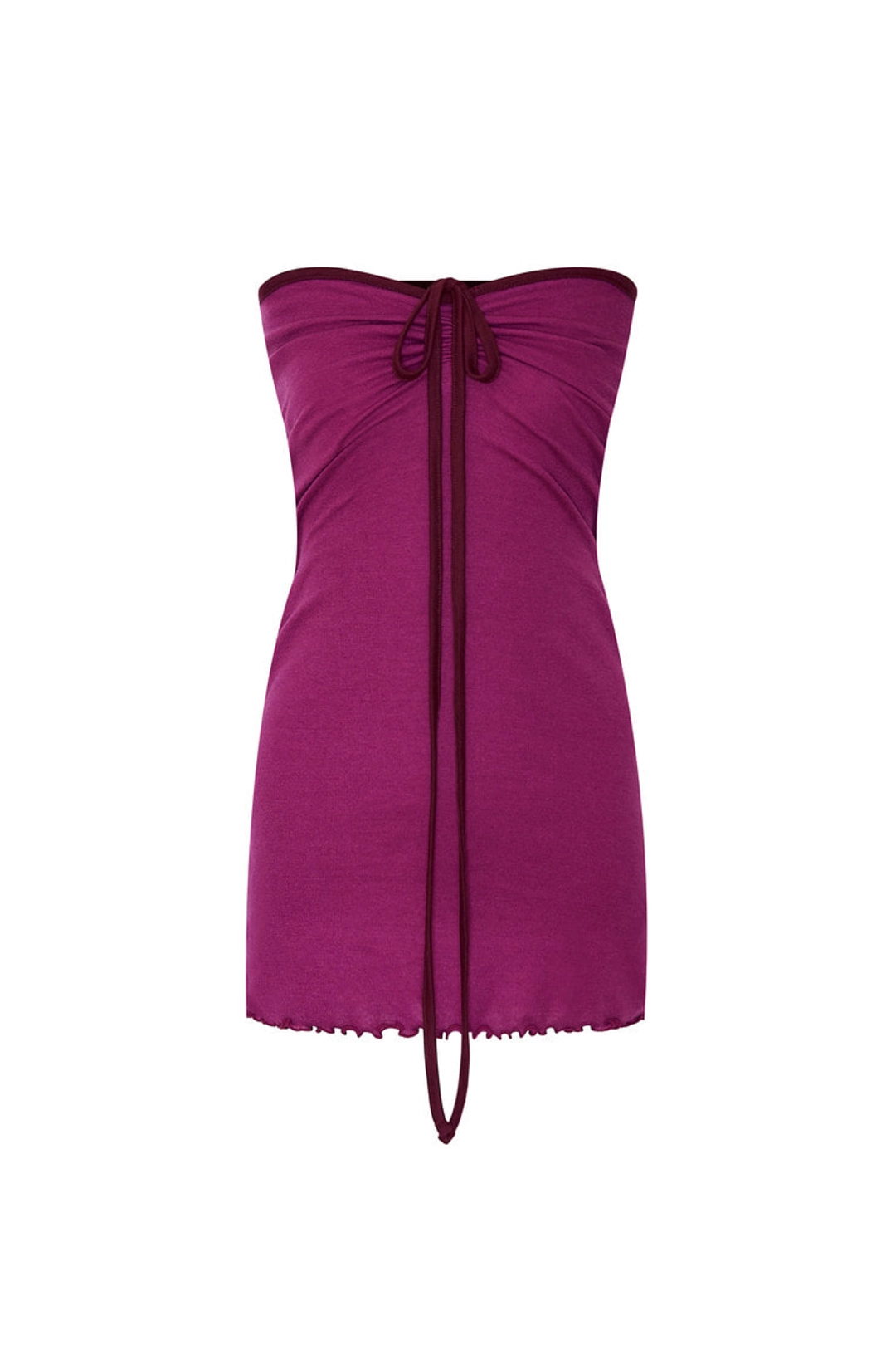 투머치택스 TUBE MINI DRESS (PURPLE) - toomuchtax 상품 이미지 1