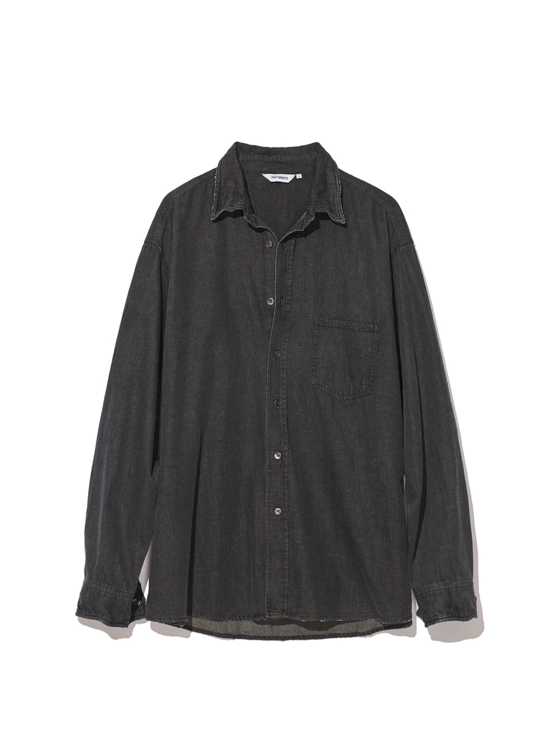 파르티멘토 Wire Linen Denim Shirts_Black 상품 이미지 3