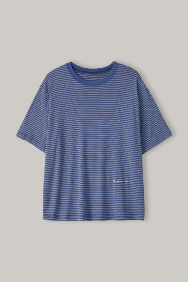 Moment Stripe Tee (Blue)
