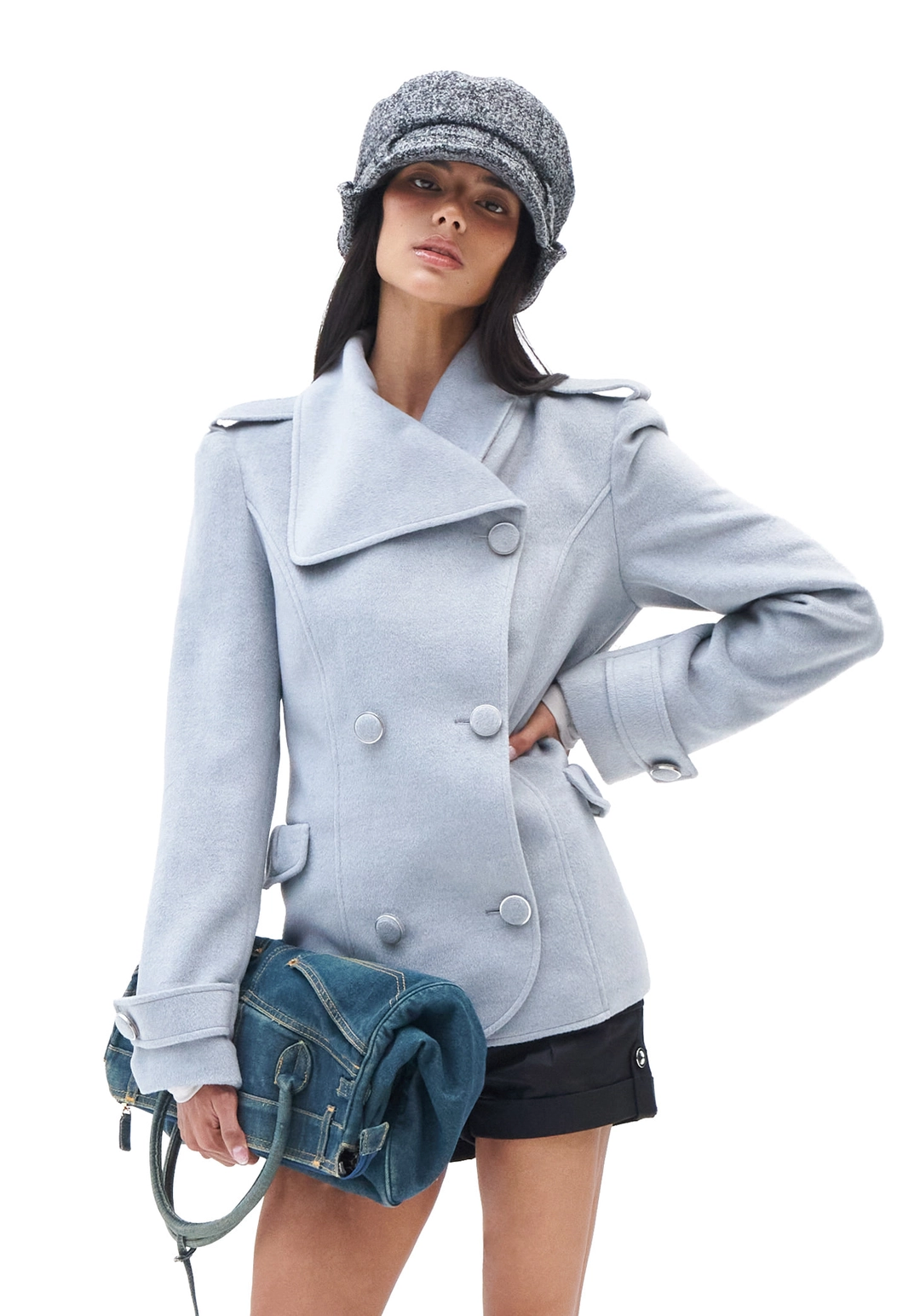 힐다 [Pre-order] Wide Lapel Brushed Jacket [Gray] *9/28 발송예정 상품 이미지 2