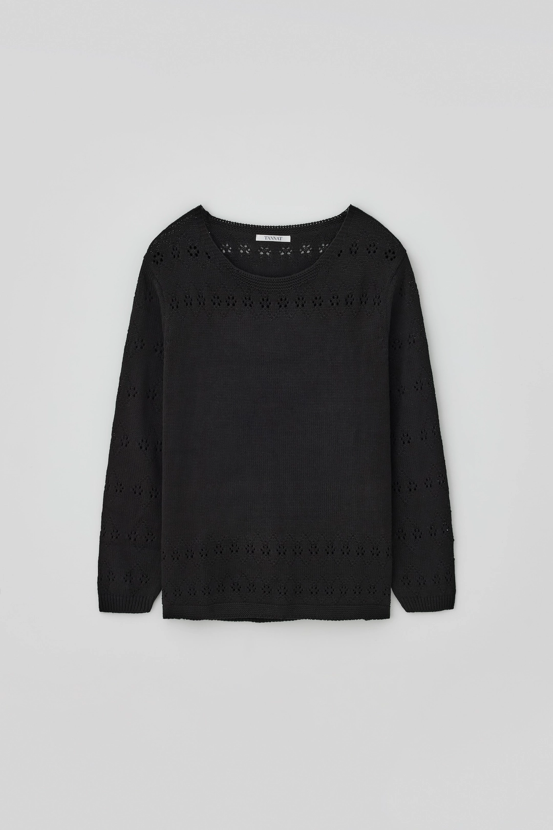 타낫 T/T Loose punched knit (black) 상품 이미지 1