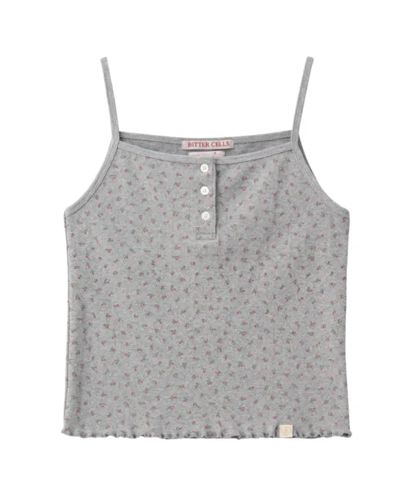 C.G Flower Sleeveless-Grey