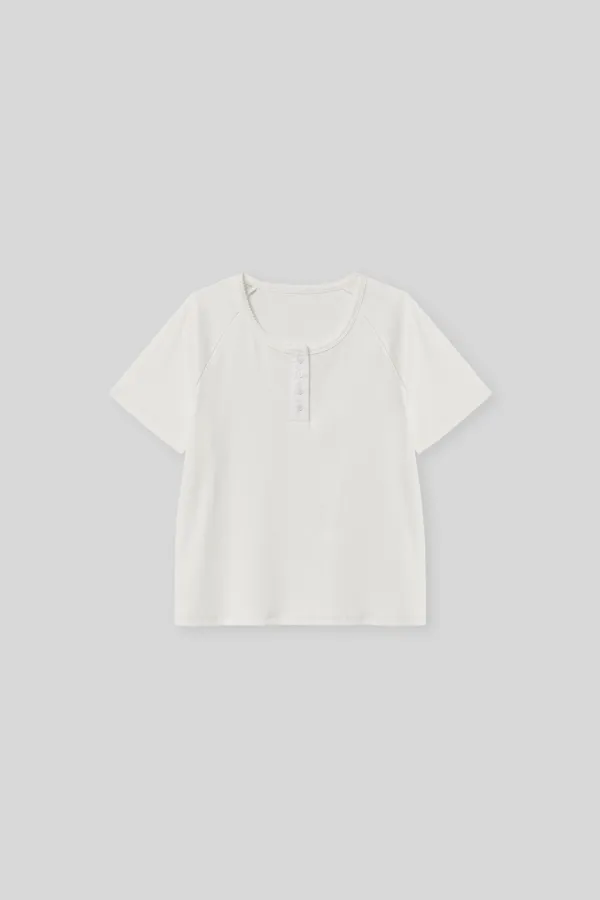 Sable lace half t-shirt (ivory)
