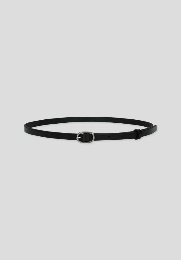 Italy Leather Slim Belt