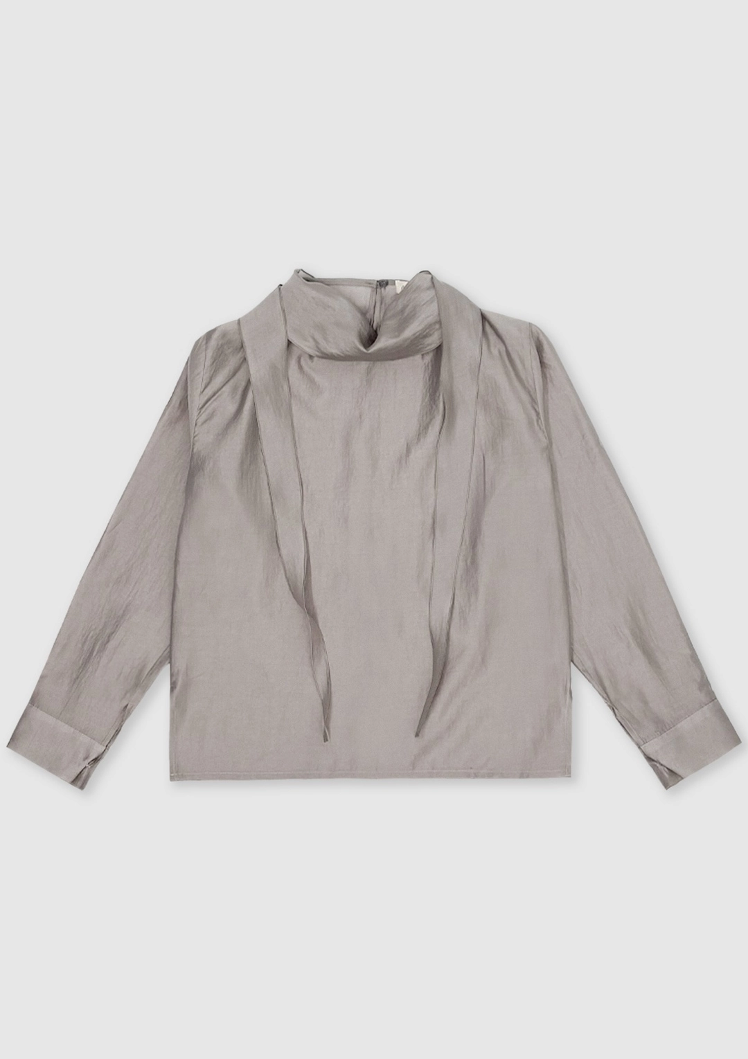 한올 Tie Blouse (Gray) 상품 이미지 1