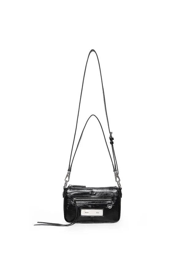 BIKER TWO-WAY MINI BAG IN BLACK