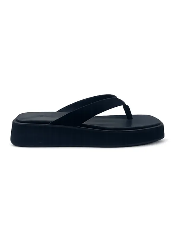 SUEDE FLIP-FLOPS [BROWN, BLACK]