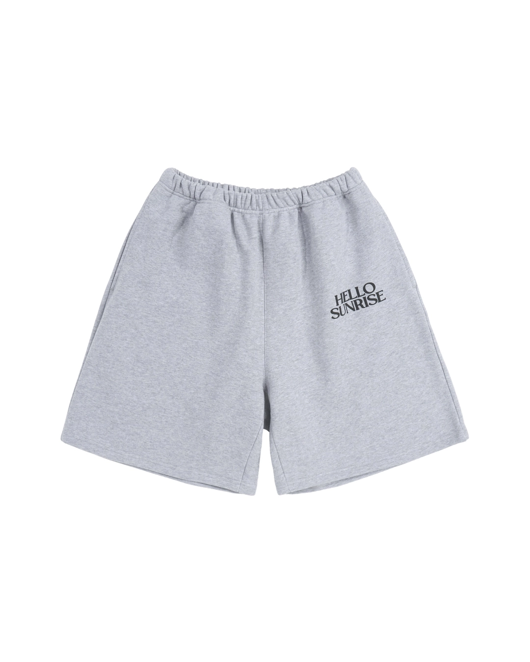 헬로선라이즈 Volume Typo Half Sweatpants_Melange Gray 상품 이미지 2