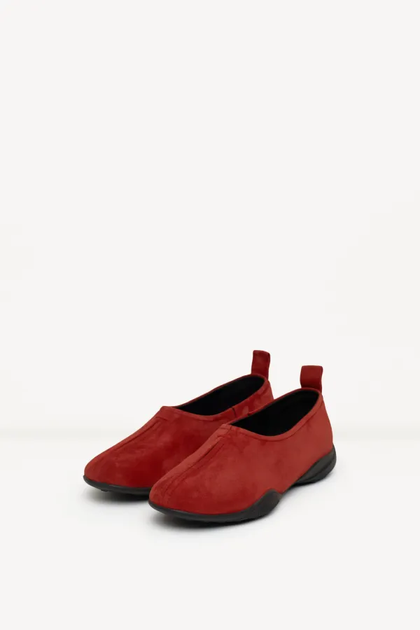 Drain Suede Shoes red
