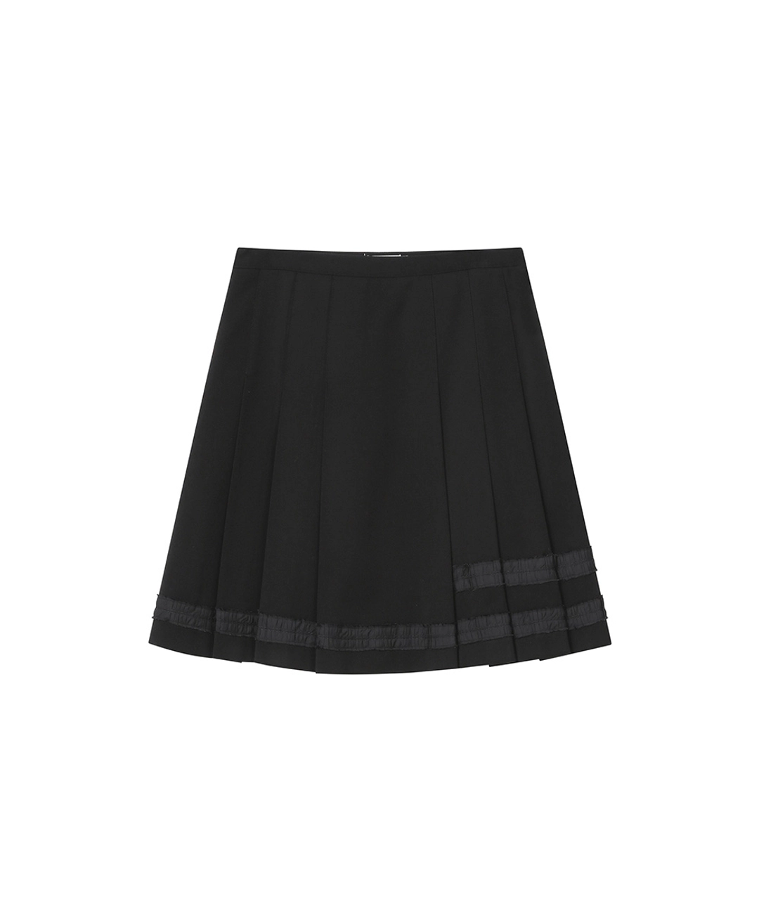 미세키서울 Trimmed midi skirt BLACK 상품 이미지 1