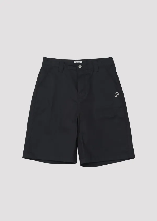TWILL COTTON SHORT PANTS LOVE NAVY