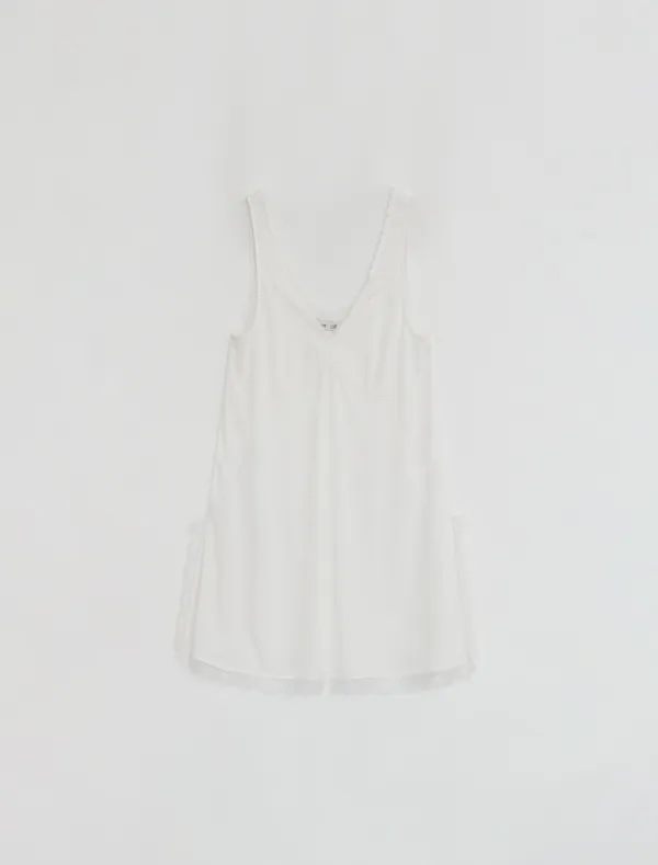 LACE LAYERED ONEPIECE [WHITE]