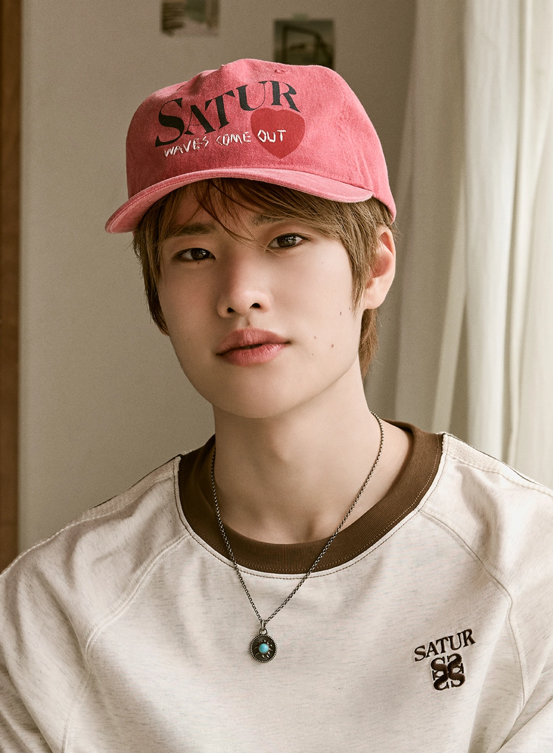 세터 [RIIZE\'s Pick] 5 Panel Vintage Logo Cap - Pink 상품 이미지 2