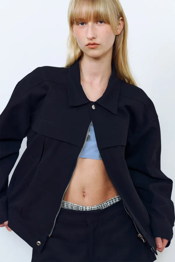 Urban Oxford Blouson_Carbon Black