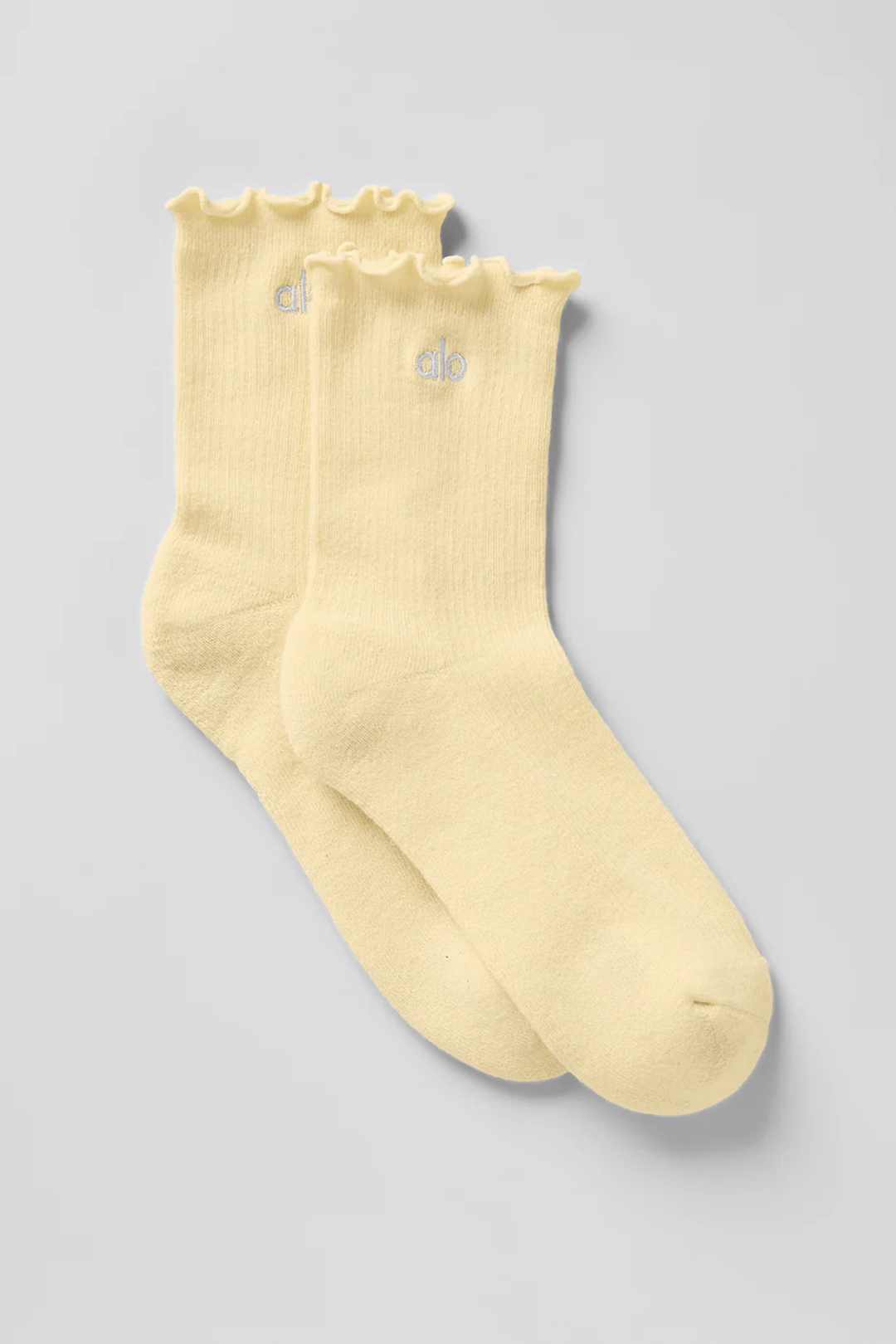 알로요가 Women's Lettuce Edge Sock - Warm Butter 상품 이미지 1