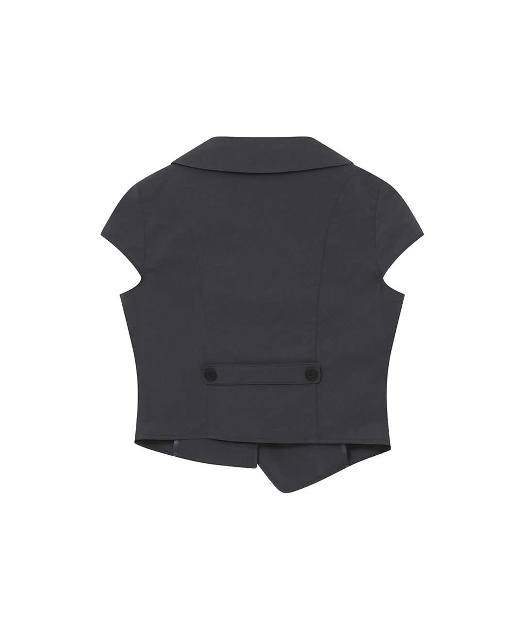 미세키서울 [레이 PICK] Crop round collar jacket CHARCOAL 상품 이미지 2