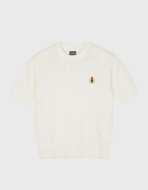 CREST PAPER HALF-SLEEVE (W) / Ivory