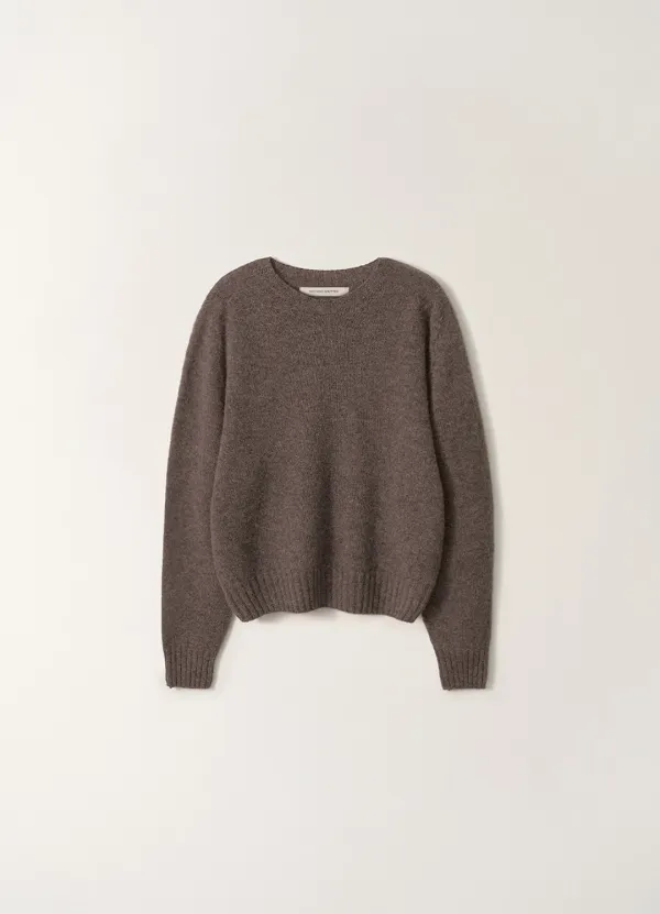 Kiri brushed wool pullover (Ash mocha brown)