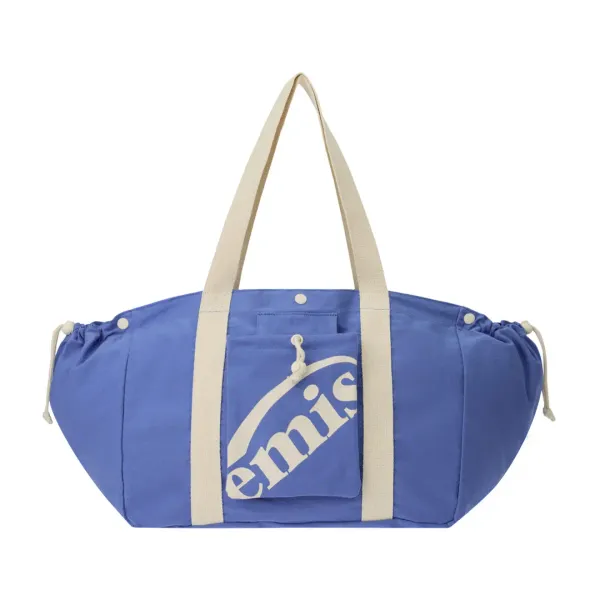 PACKABLE COTTON TOTE BAG-BLUE
