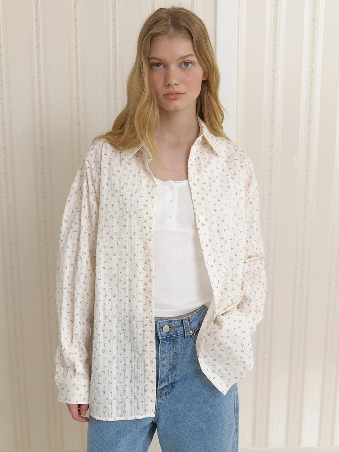 어몽 A SPRING BLOSSOM SHIRT_PINK 상품 이미지 1