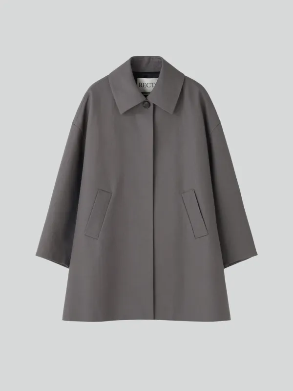 OVERSIZED HALF COAT (STONE GREY)