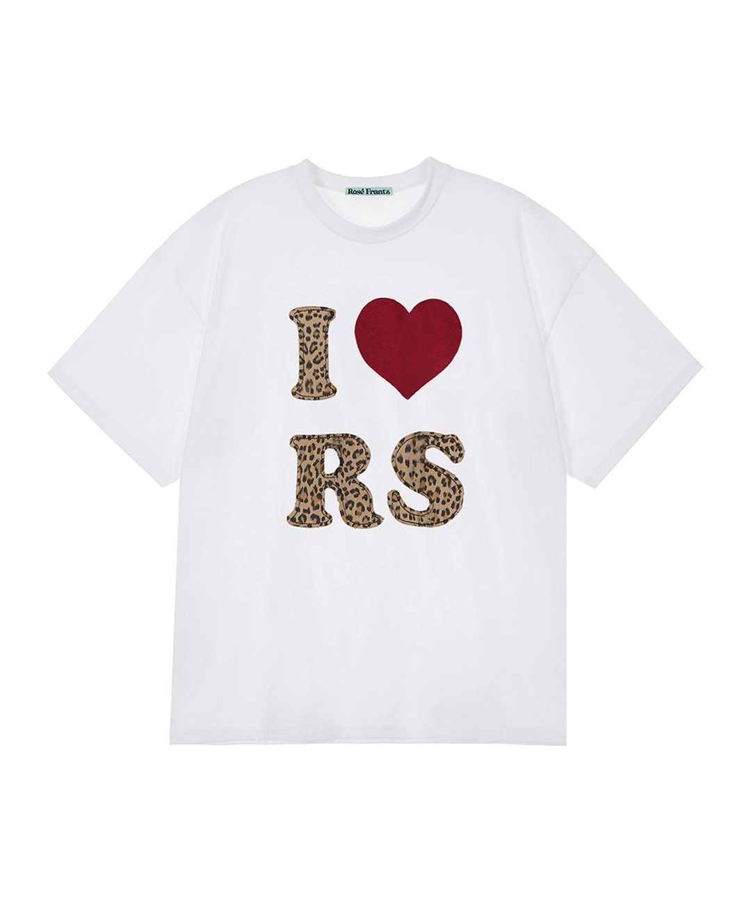 로제프란츠 Leopard Heart T-shirt [White] 상품 이미지 1