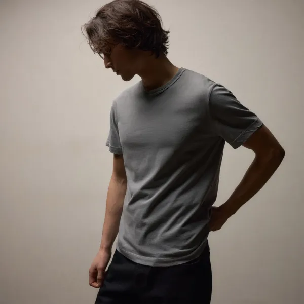 Short Sleeve Crew Neck - Ore Pigment