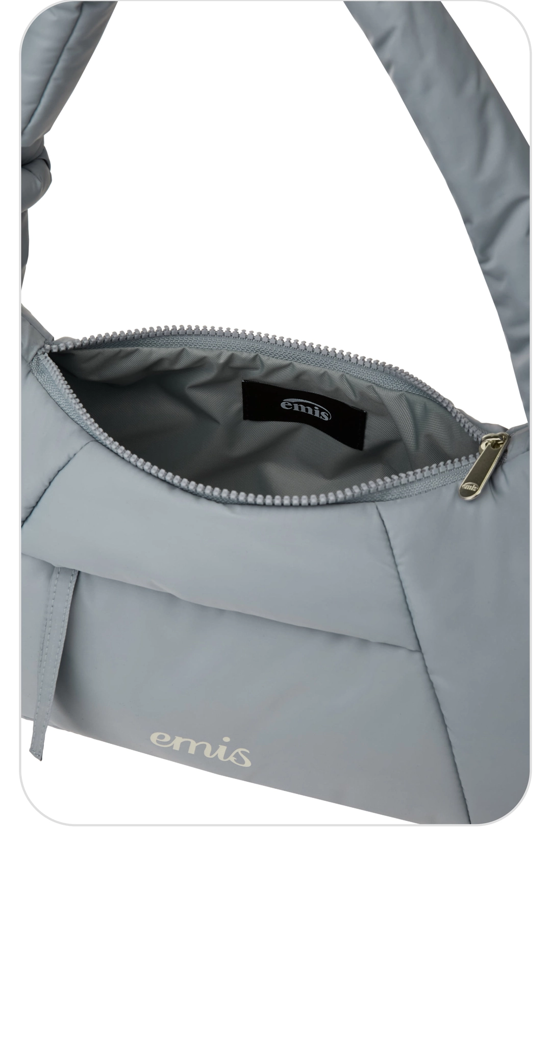 이미스 PADDED ZIP POCKET SHOULDER BAG-BLUE 상품 이미지 3