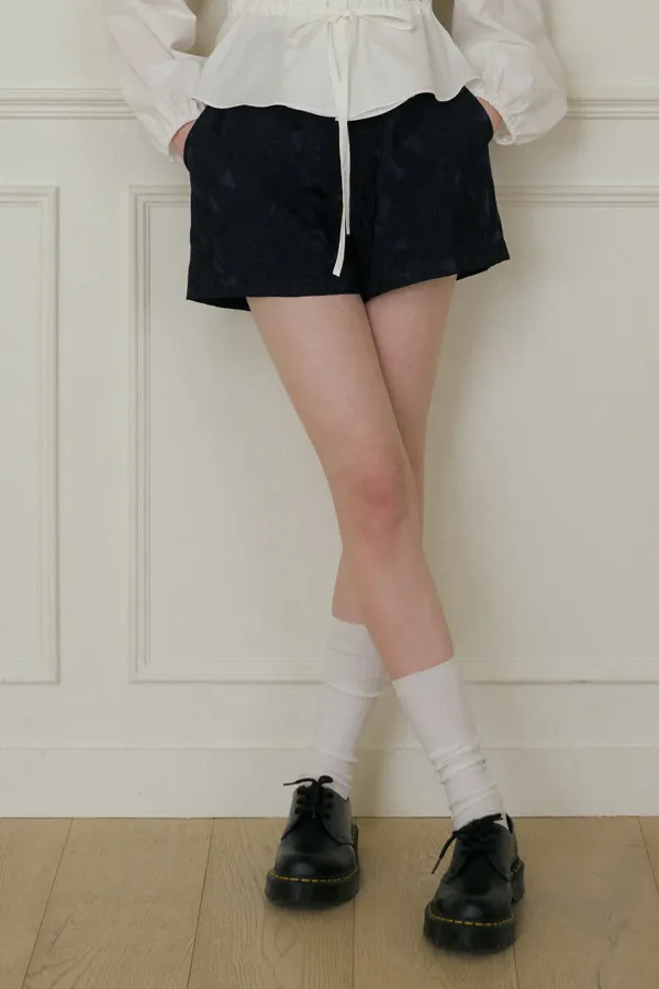 JAQUARD BAND SHORTS - NAVY