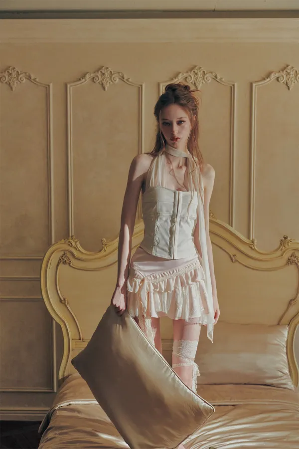 [10/16~] SWAN SKIRT pink