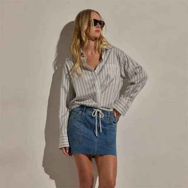 Silk Stripe Shirt - Pacific Stripe