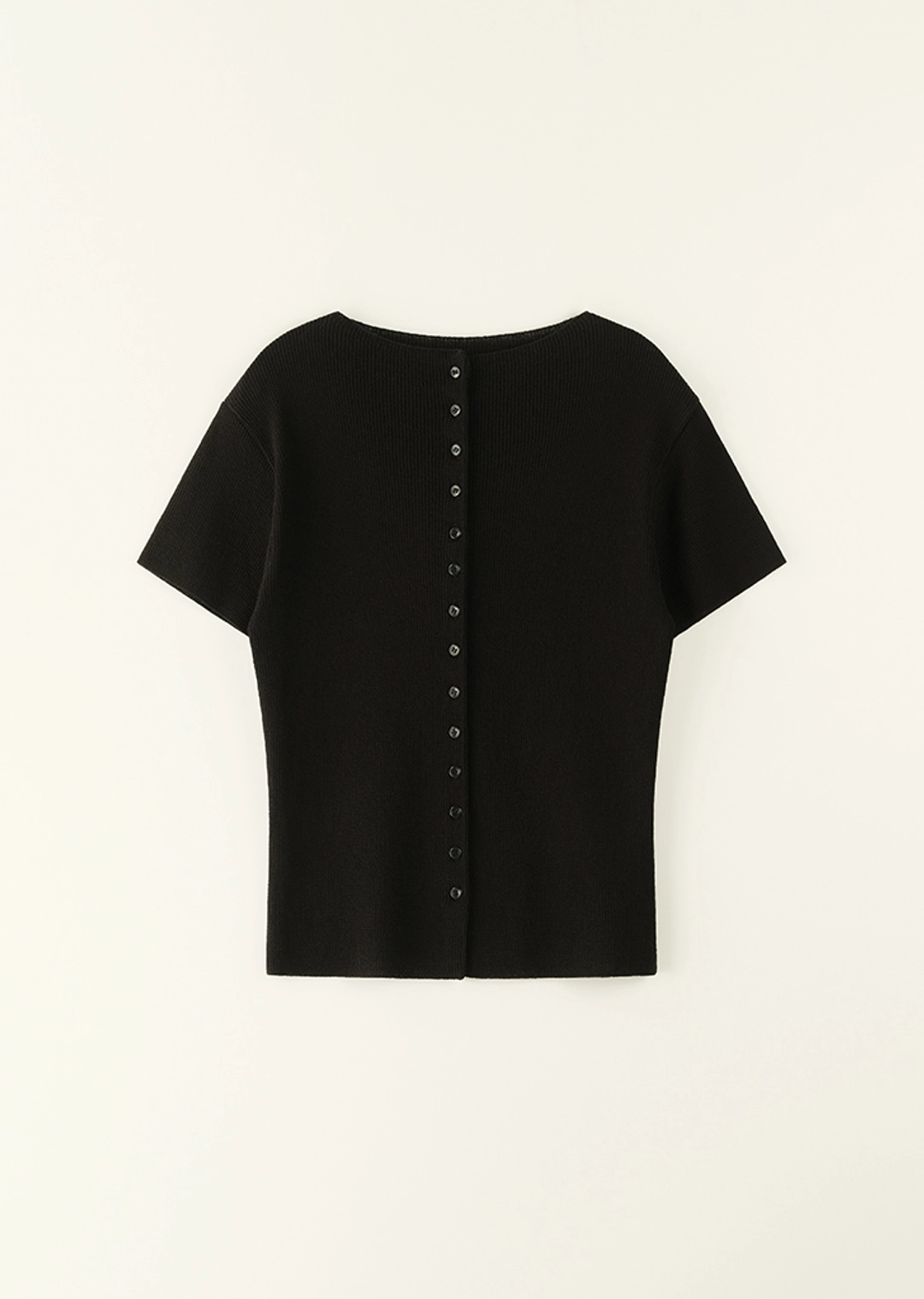 하베크 (4TH RE-ORDER) 2way button knit cardigan / Black 상품 이미지 2