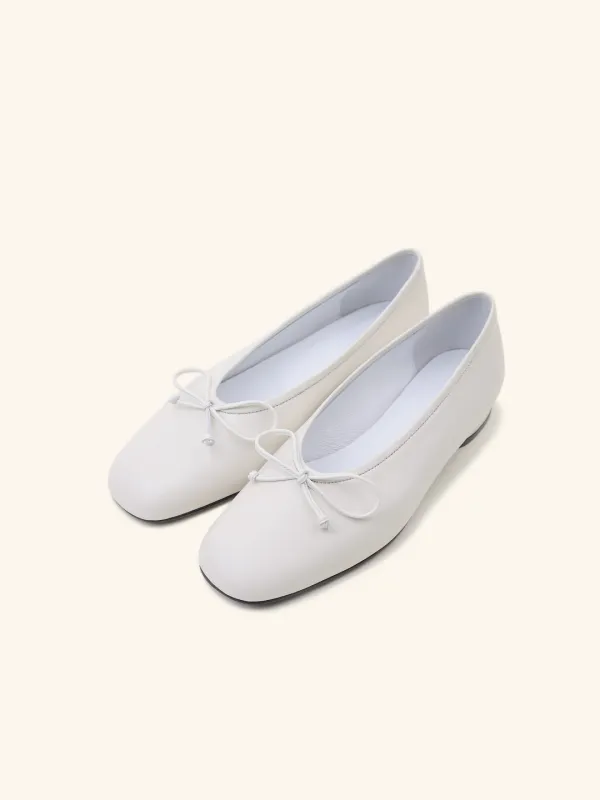 MACARON ribbon flat / 아이보리