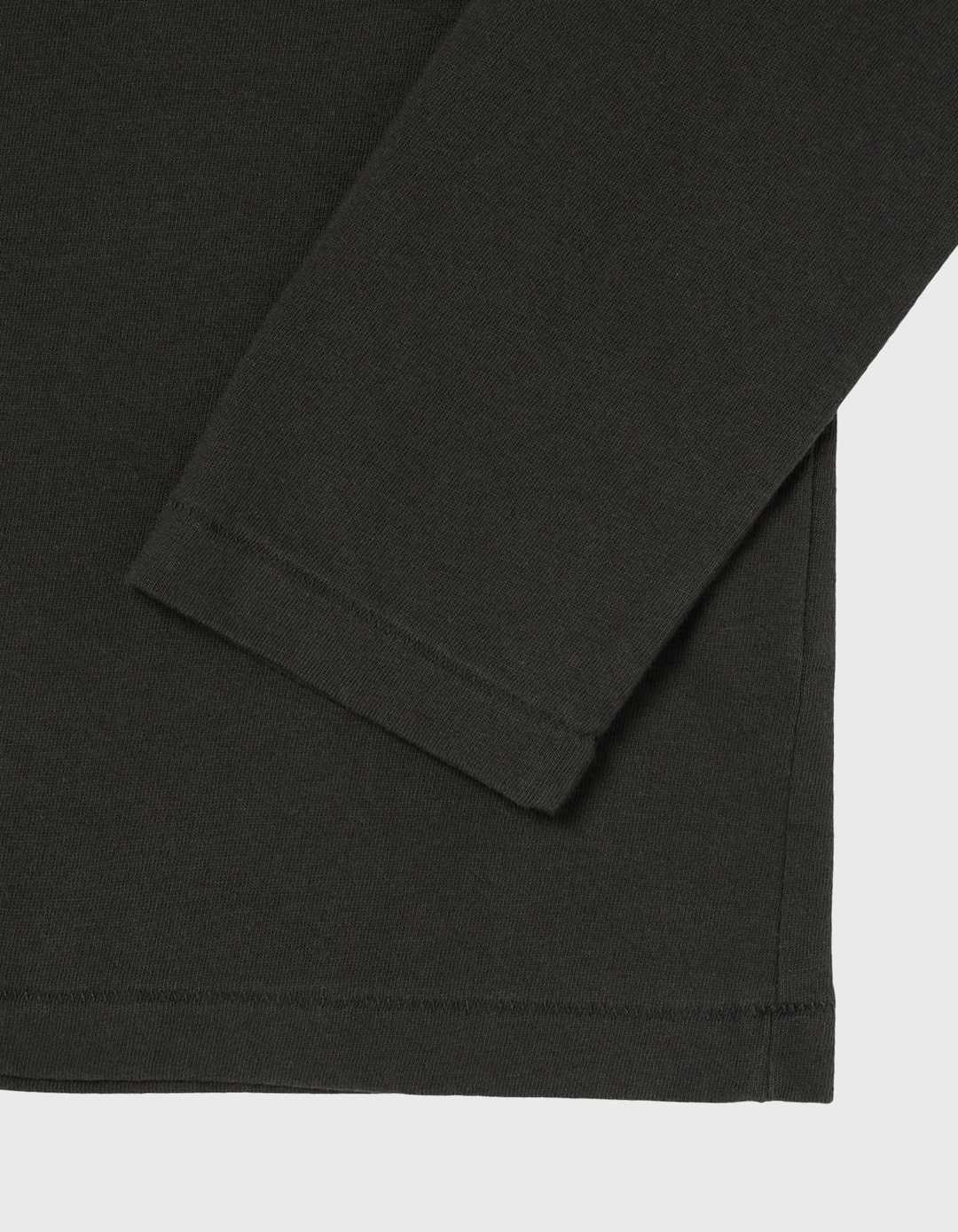 헤리티지플로스 CREST WASHED 17S LONG SLEEVE (W) / Black 상품 이미지 3