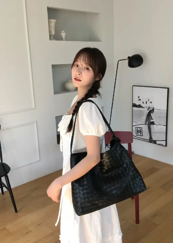 ANC WEAVING MESH BAG_BLACK