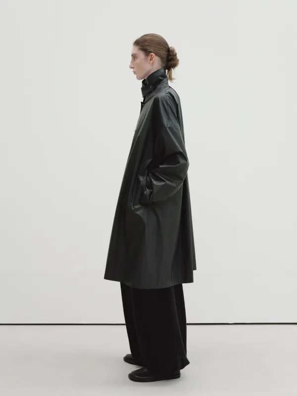 A-line wind coat (black)