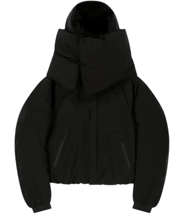 [11월 중순 순차출고] Detachable Muffler Down Jacket / Black