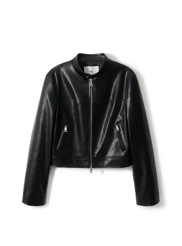 RACING LEATHER JACKET (BLACK)
