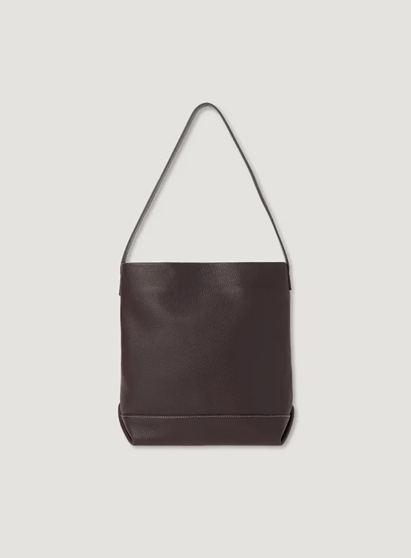 ALITA LEATHER BAG_CHOCO BROWN