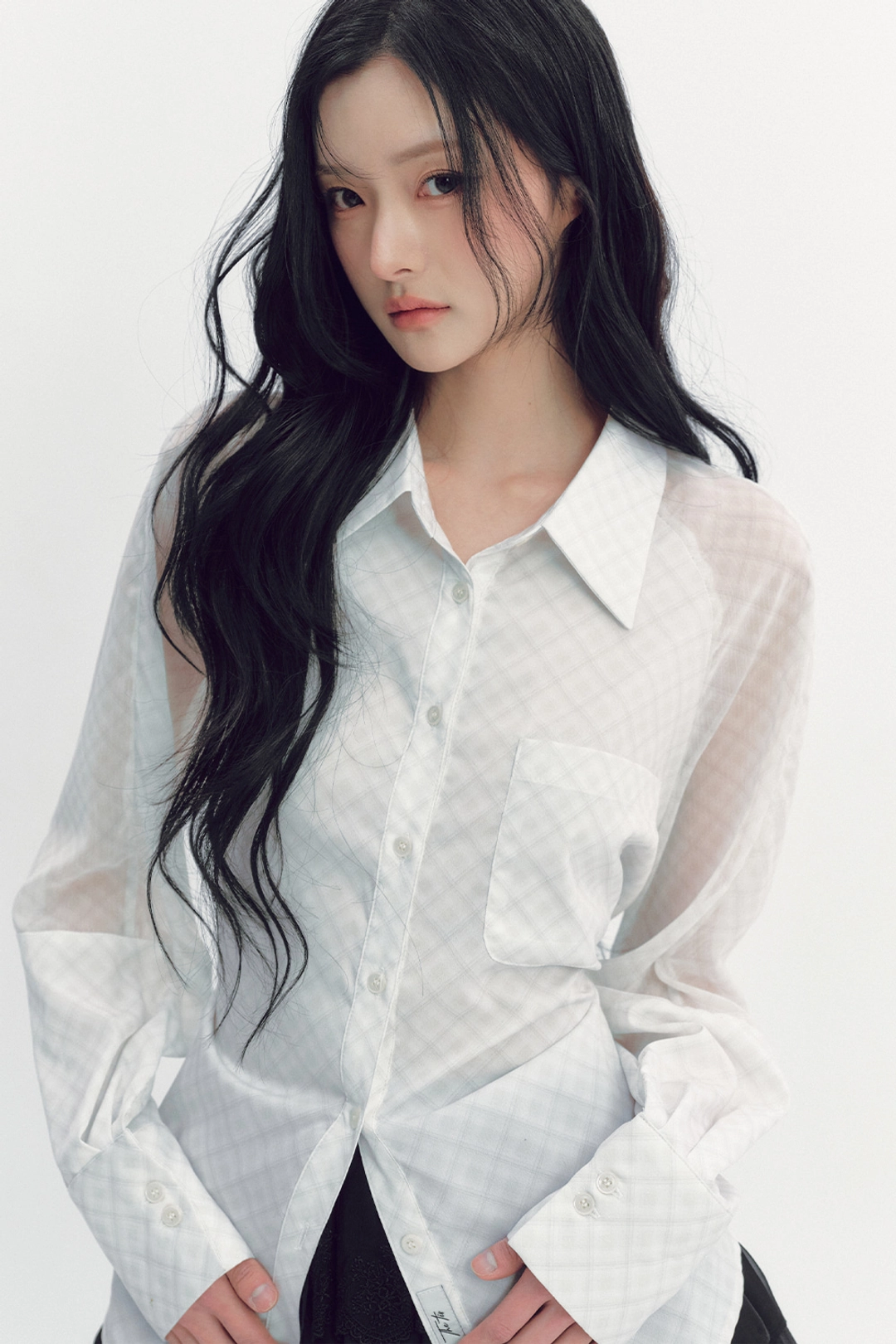 더티스 BLUEBERRY TART CHECK SHIRT (IVORY) 상품 이미지 2