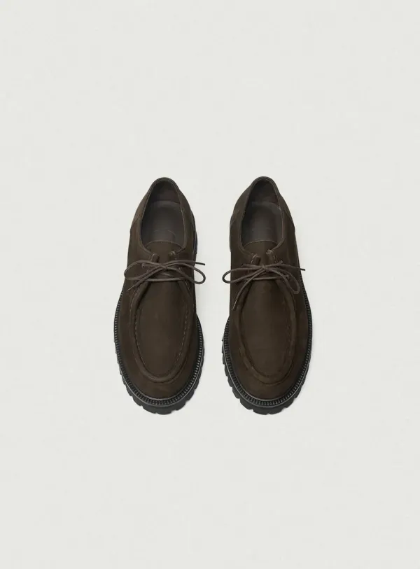 Moc-Toe Derby Shoes_Nubuck Brown