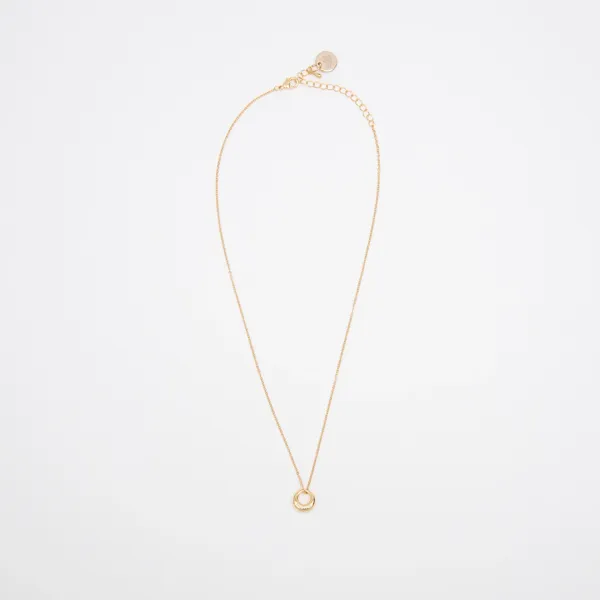 (Z-N-873)DONUT PENDANT NECKLACE