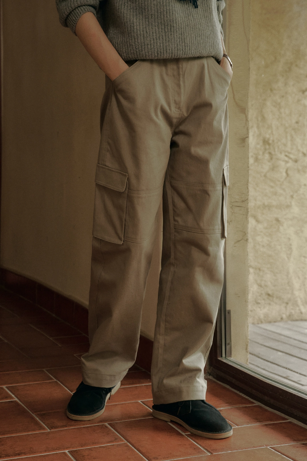 세이지먼트 IFES CARGO COTTON PANTS_KHAKI 상품 이미지 2