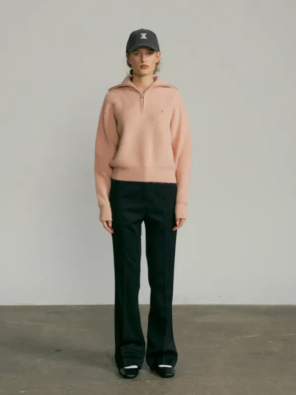 M/P Alpaca Half Zip-up Knit - Pink알파카 하프집업 니트