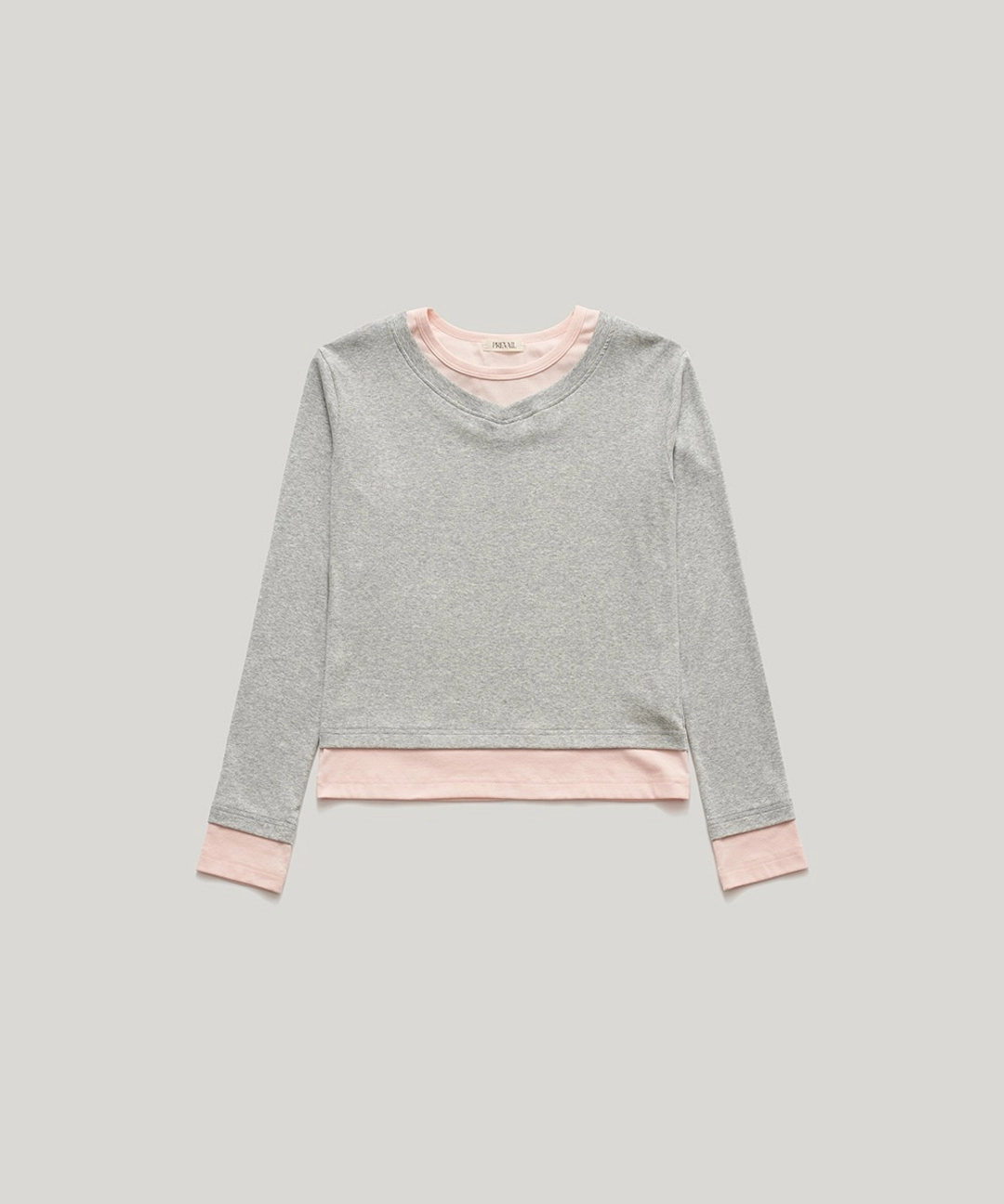 프리베일 PVIL Double Layer Tee(Gray) 상품 이미지 1